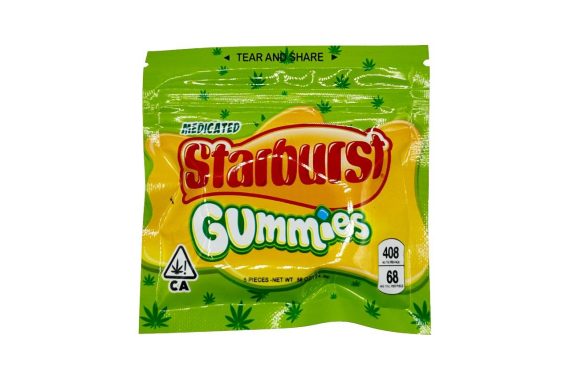 starburst 408mg thc edibles weed indica sativa hybrid delivery