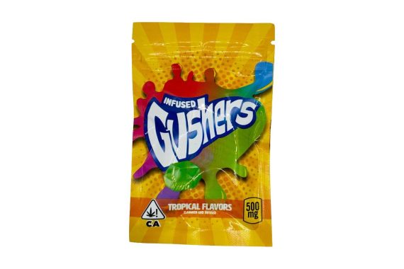 Gushers 500mg thc edibles weed indica sativa hybrid delivery